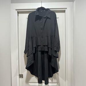 NWOT High Low Black Dress Shirt